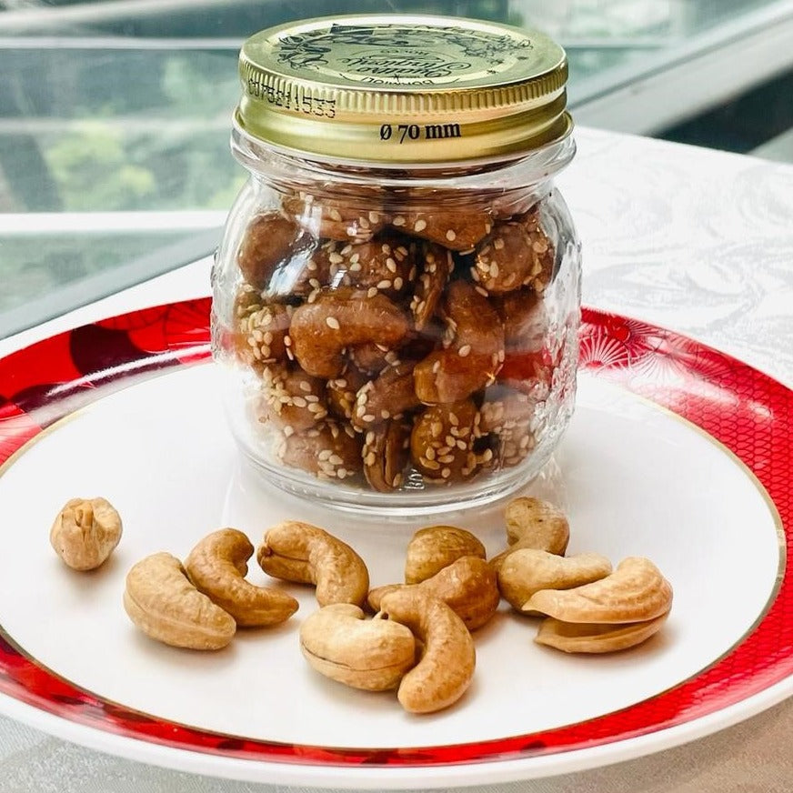 Homemade Cashew Nuts With Honey And Sesame (150g +-)
