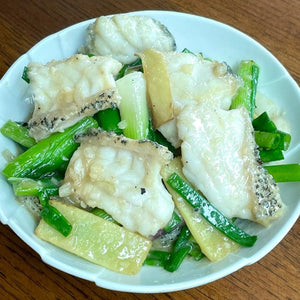 Wok-Fried Grouper Fillet With Ginger And Spring Onion
