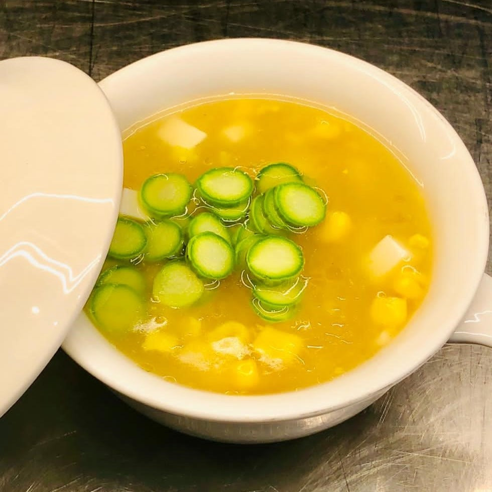 (CNY) Vegetarian Sweetcorn Soup With Tofu