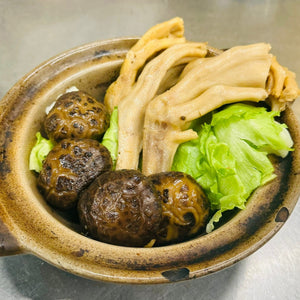 (CNY) Braised Goose Web With Flower Mushroom  In Abalone Sauce
